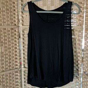 Black tank top